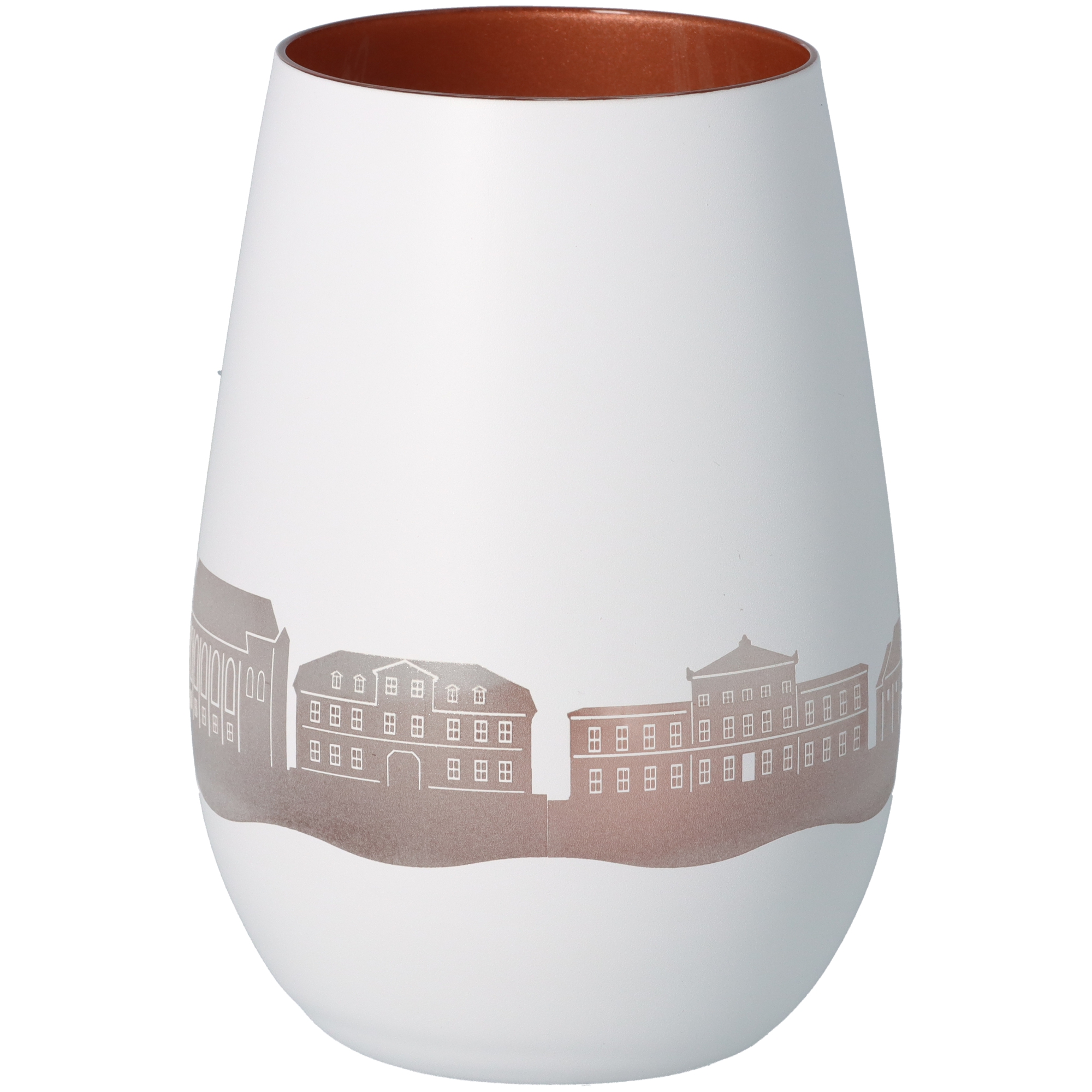 Windlicht Skyline Göttingen Weiß/Bronze Windlicht Skyline Göttingen Weiß/Bronze