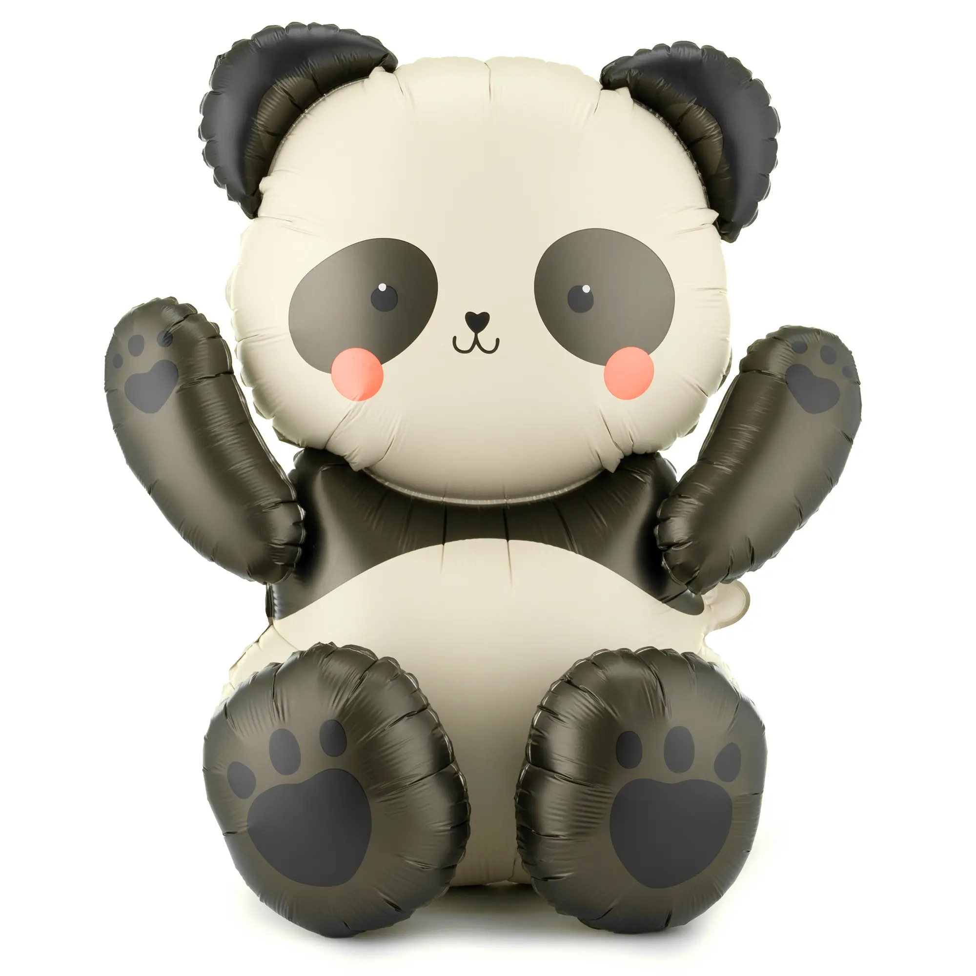 Panda, Ballon, Spielzeug, Kuscheltier, Gehäusefarbe Beige-Schwarz