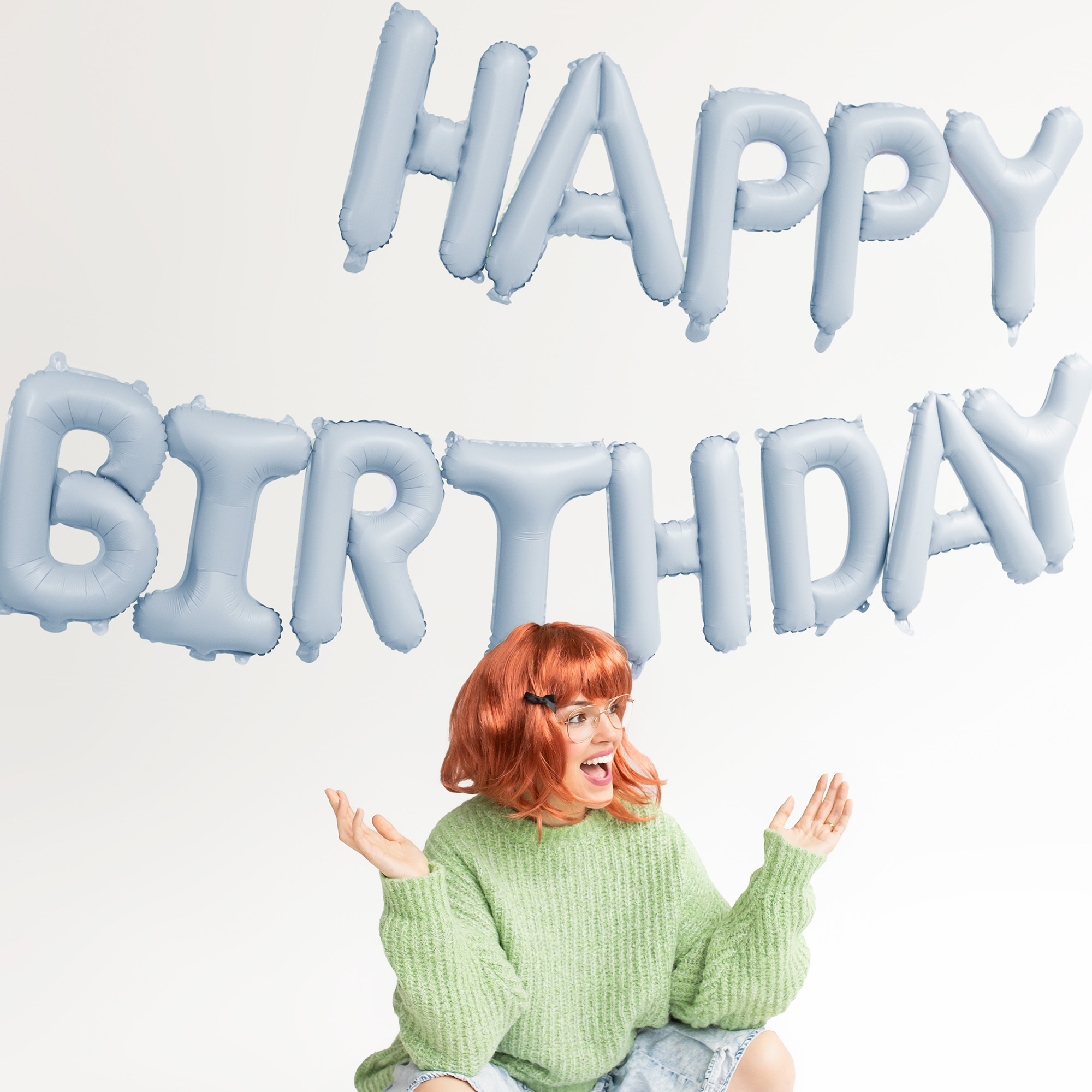 c474fdf176fd856f6fc52a9257c18afdcf778ee9 Ballongirlande "Happy Birthday", Pastellblau