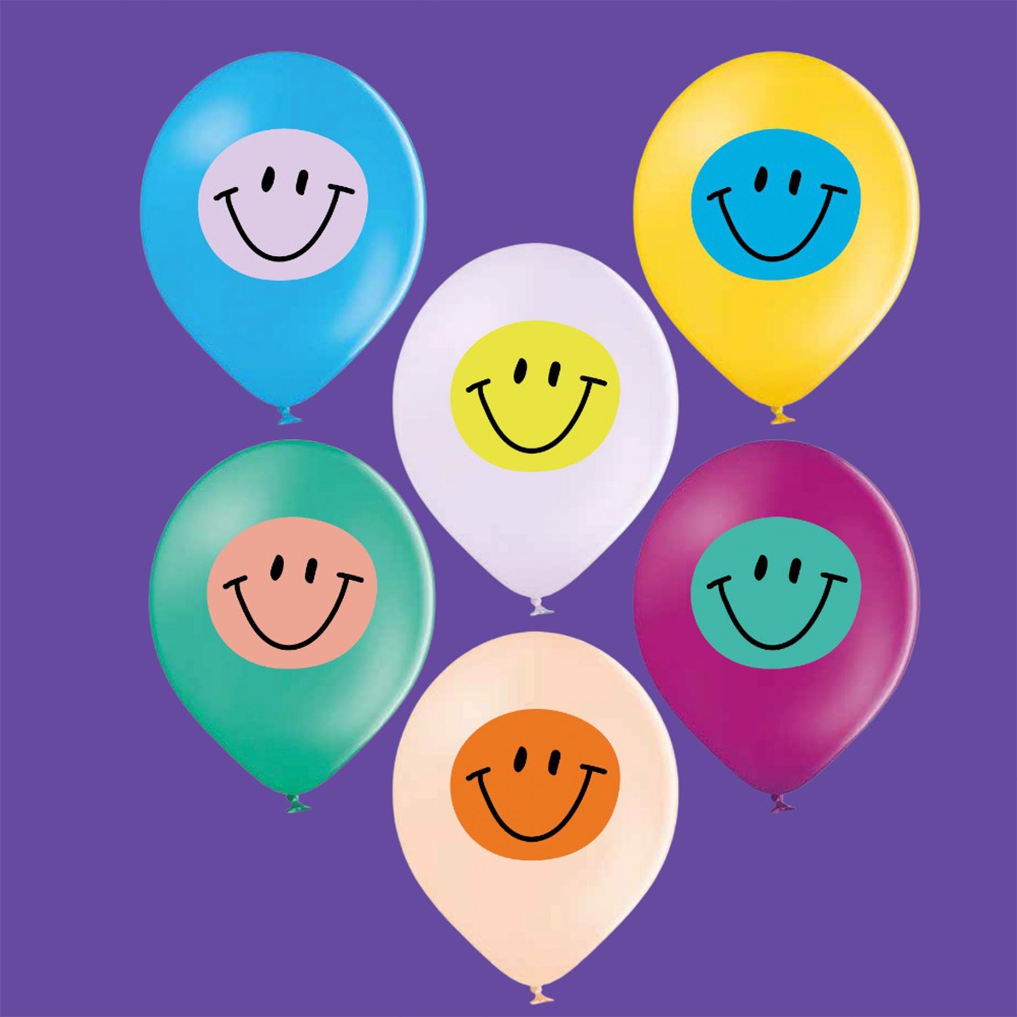 12 Latexballons "Smile" Ballon