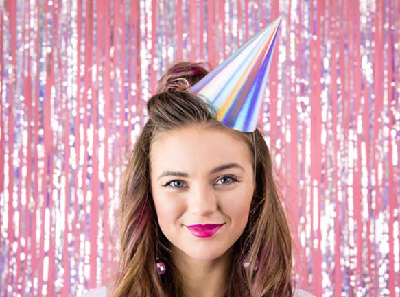 6 Partyhütchen Irisierend 6 Partyhütchen Irisierend