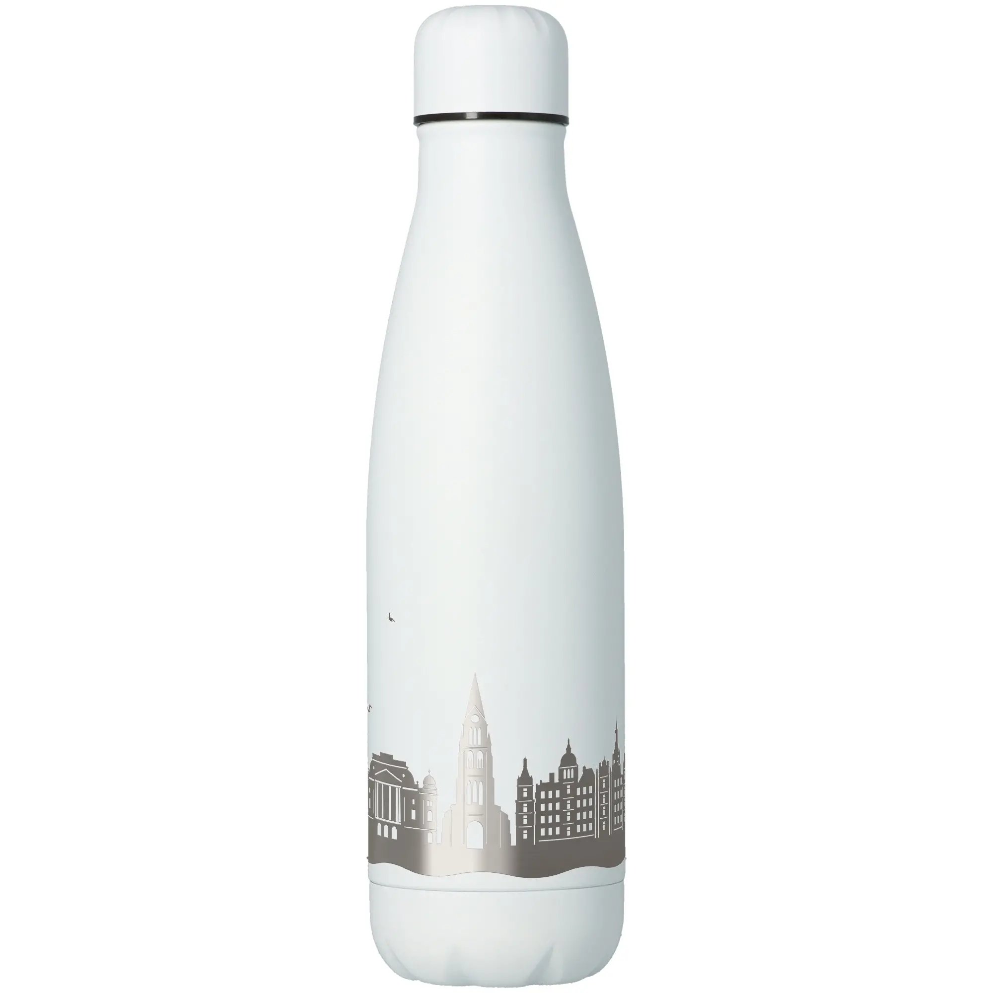 Trinkflasche Skyline Schwerin Weiß 500ml