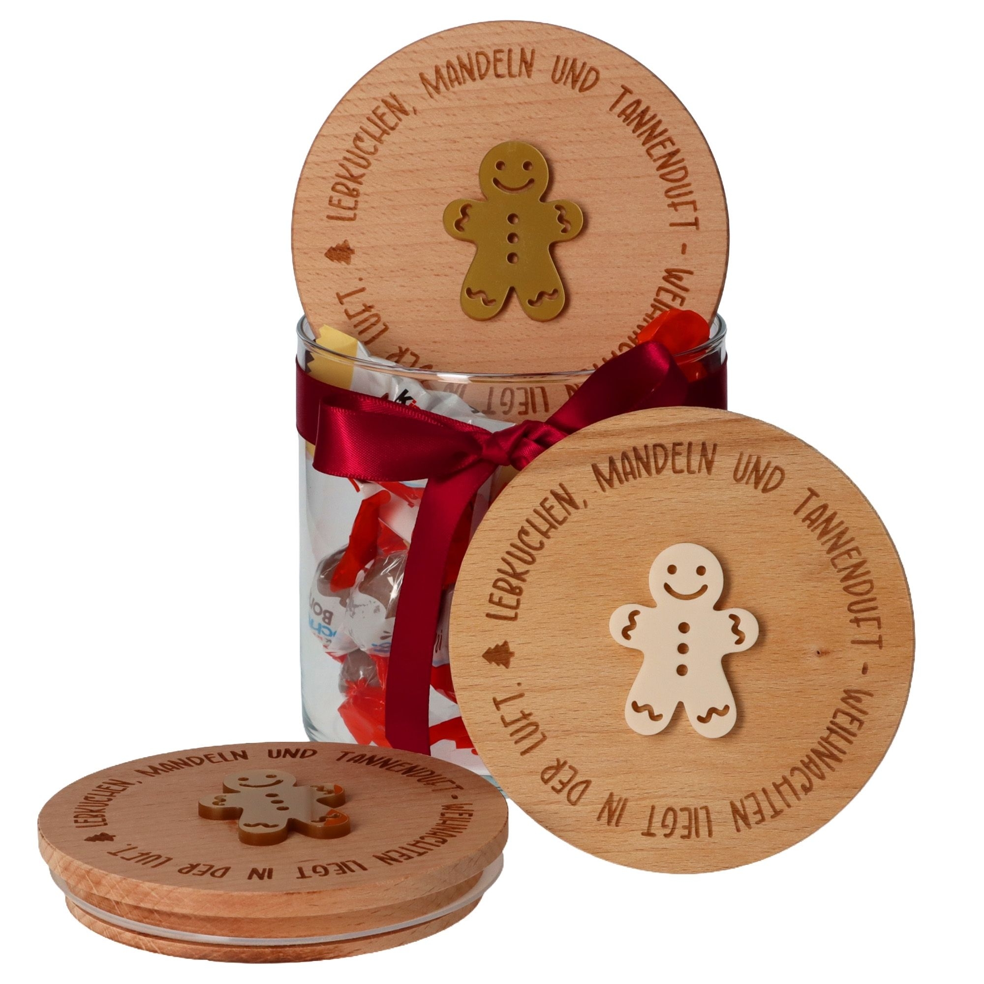 Geschenkglas "Weihnachten" Gold