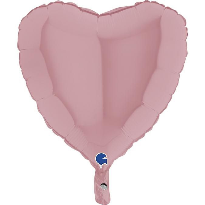 Folienballon Herz Matte Pink 45cm Folienballon Herz Matte Pink 45cm