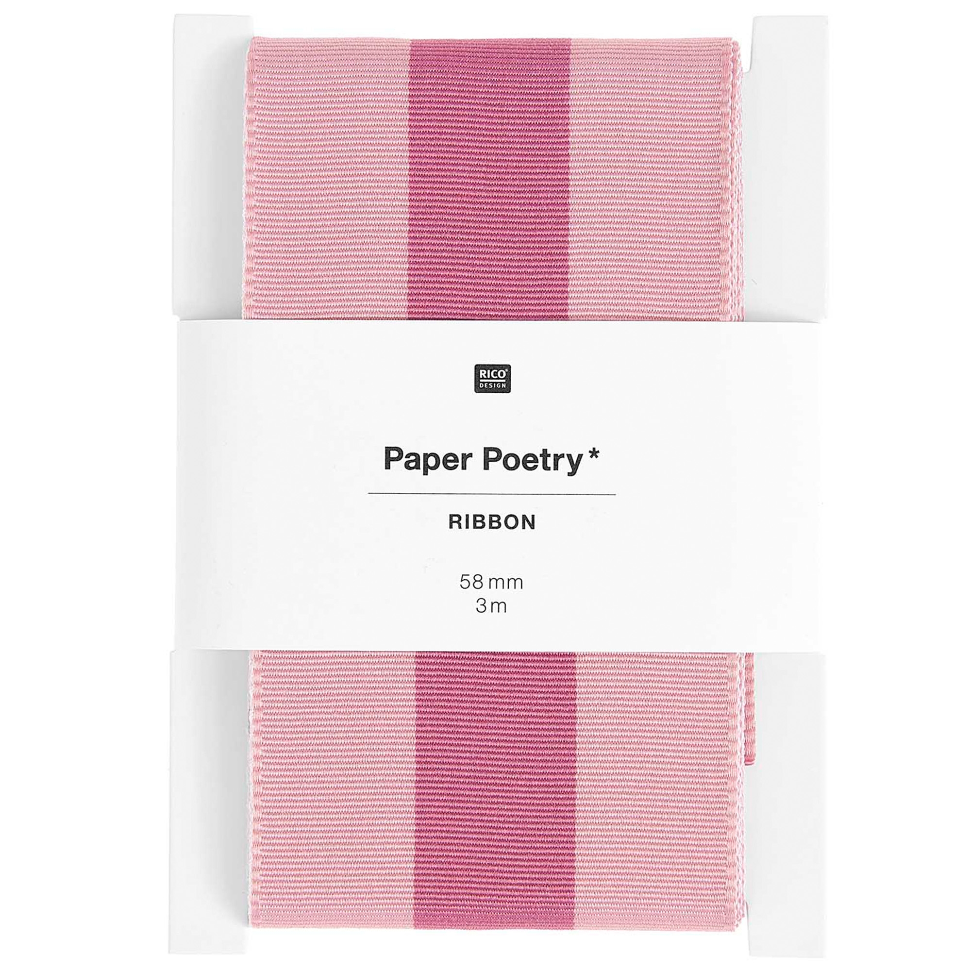 Webband Streifen, Altrosa/Violett 58mm / 3m Webband Streifen, Altrosa/Violett 58mm / 3m