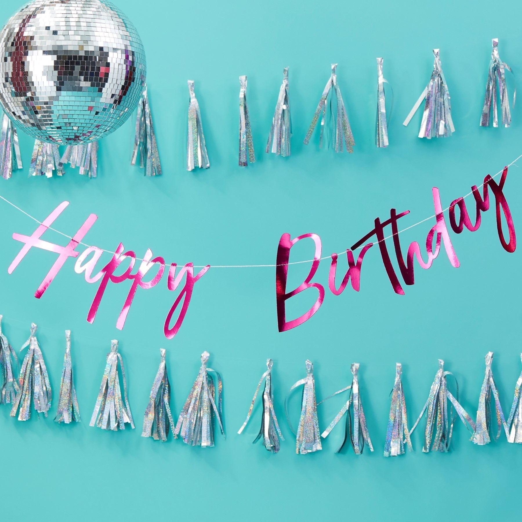 Good Vibes - Hot Pink "Happy Birthday" Geburtstagsgirlande Good Vibes - Hot Pink "Happy Birthday" Geburtstagsgirlande