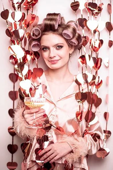Dekovorhang "Herzen" Roségold Dekovorhang "Herzen" Roségold