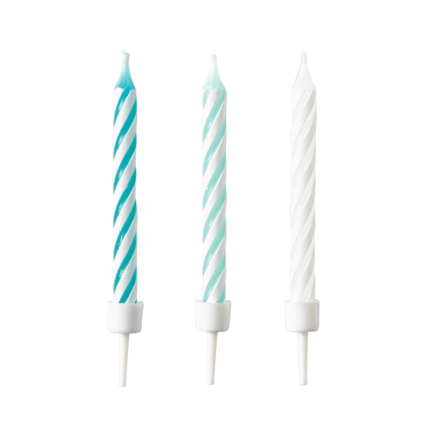 10 Spiralkerzen Mint/Türkis/Weiß 10 Spiralkerzen Mint/Türkis/Weiß