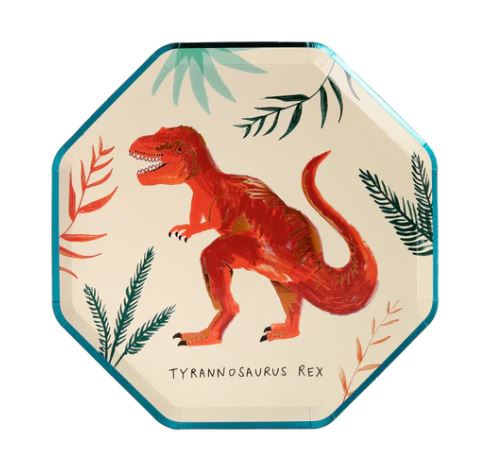 Meri Meri - 8 Pappteller "Königreich der Dinosaurier" Meri Meri - 8 Pappteller "Königreich der Dinosaurier"