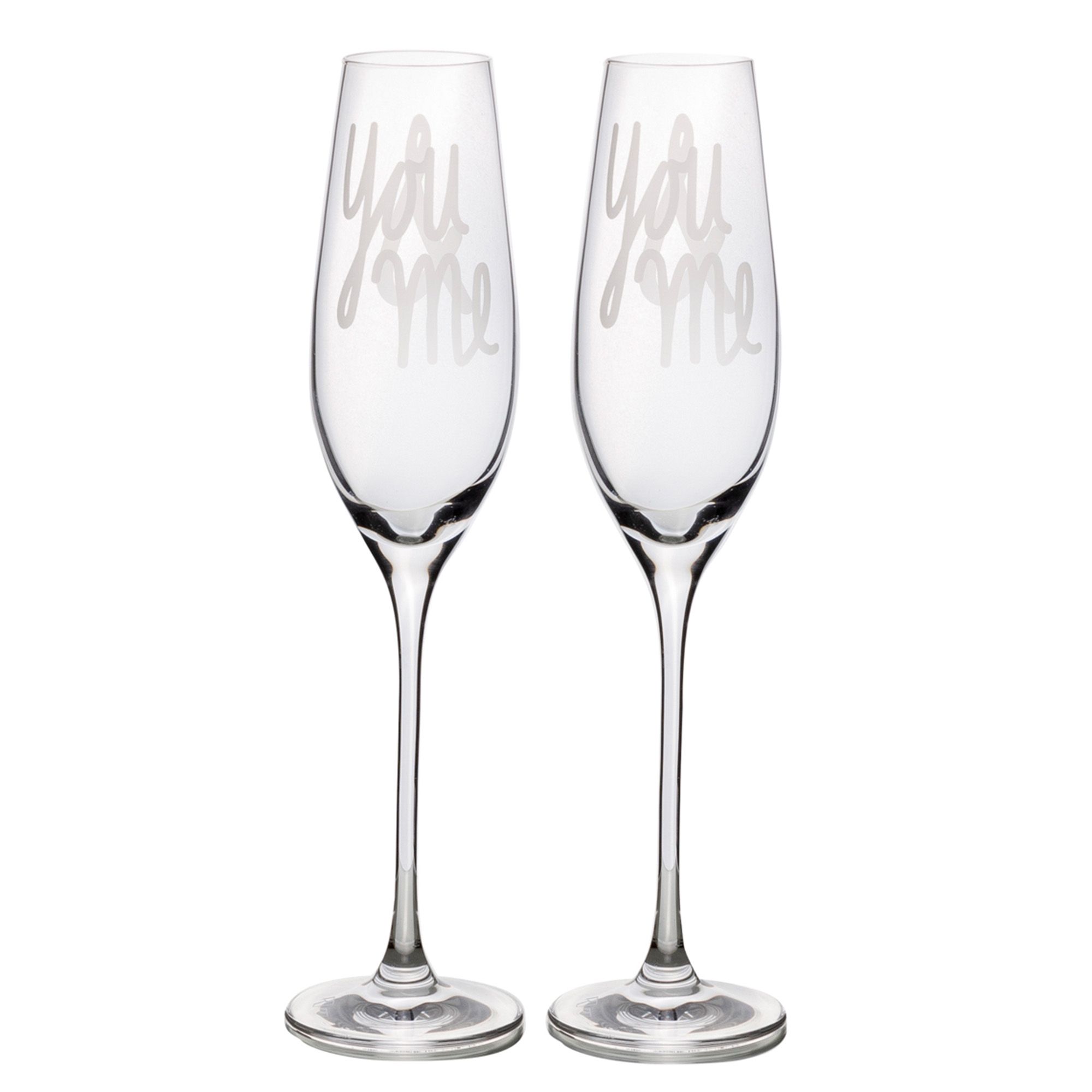 Räder Design - Sektglas Set "You & Me" Glas, Schnaps, Wein, Weinglas, Kelch