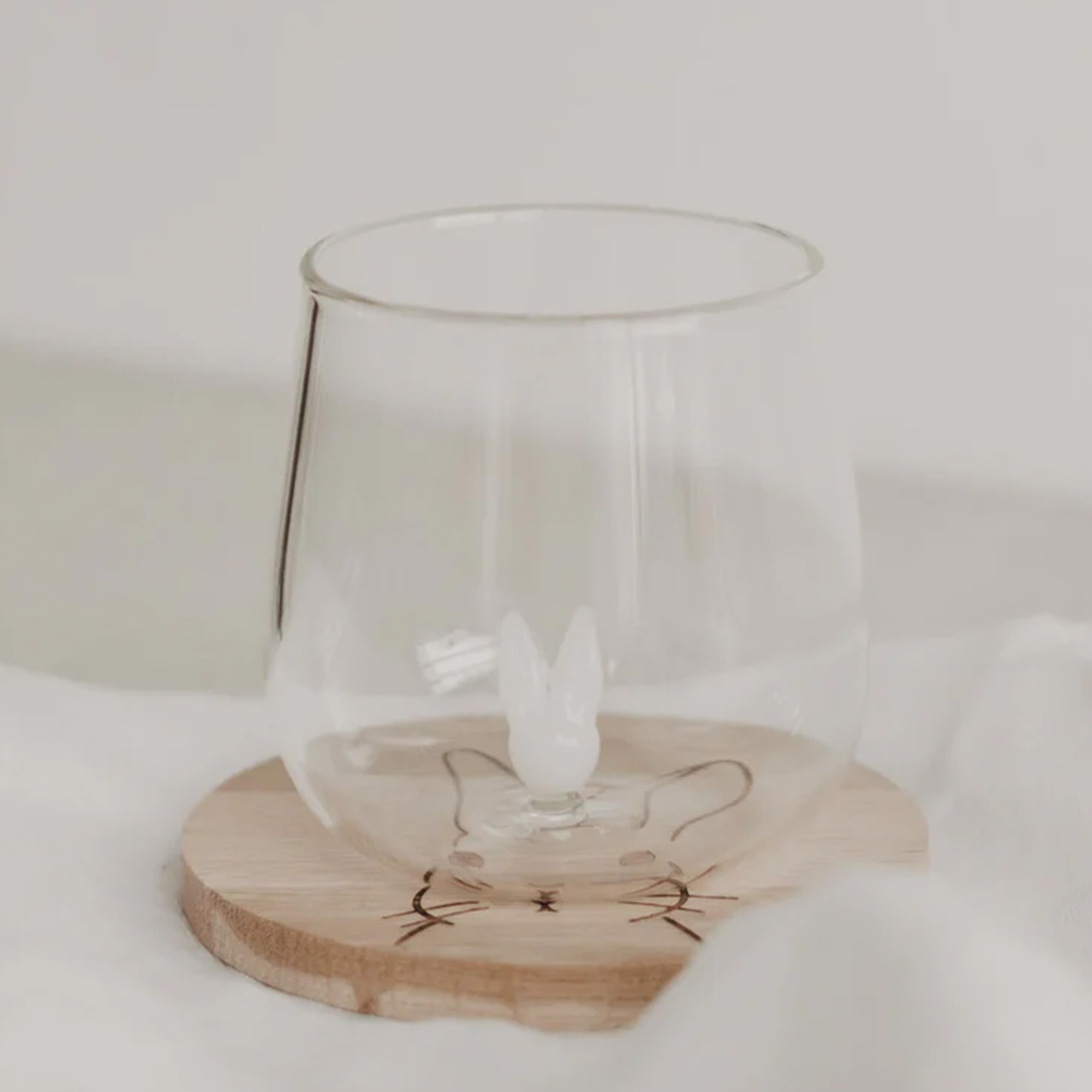 Eulenschnitt - Trinkglas "Hasenfigur" Glas, Töpferei