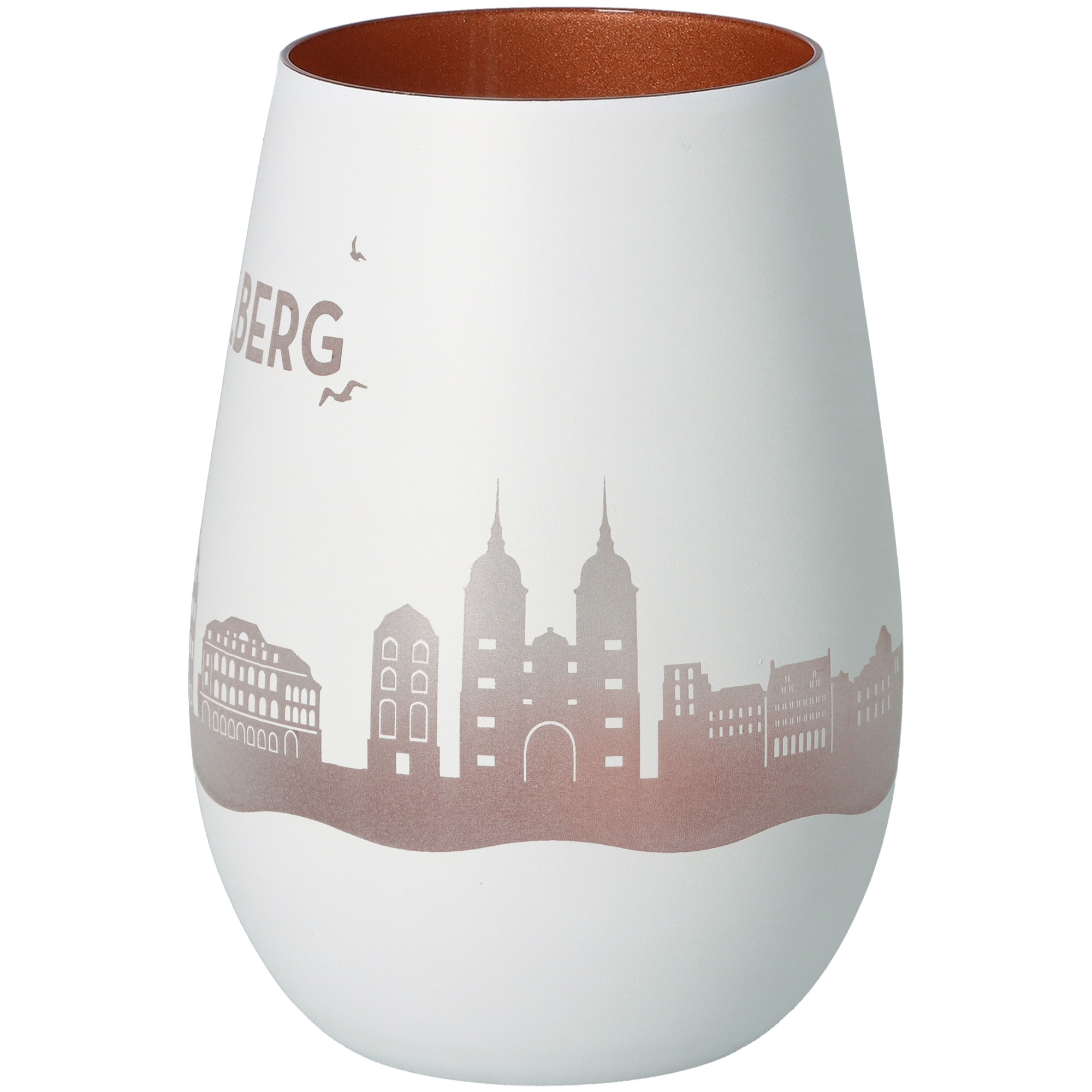 Windlicht Skyline Heidelberg Weiß/Bronze Windlicht Skyline Heidelberg Weiß/Bronze