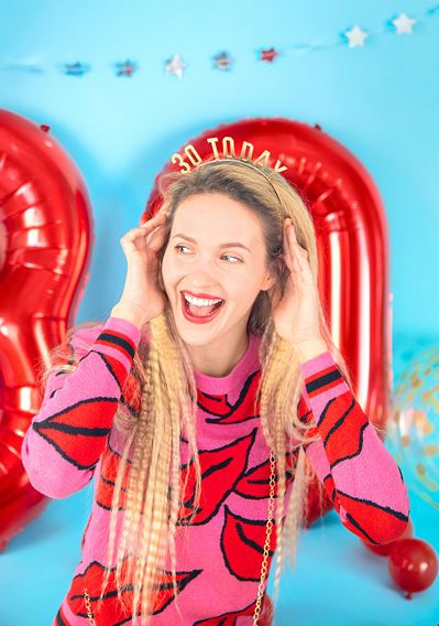 Haarreifen "30 Today", Gold Haarreifen "30 Today", Gold