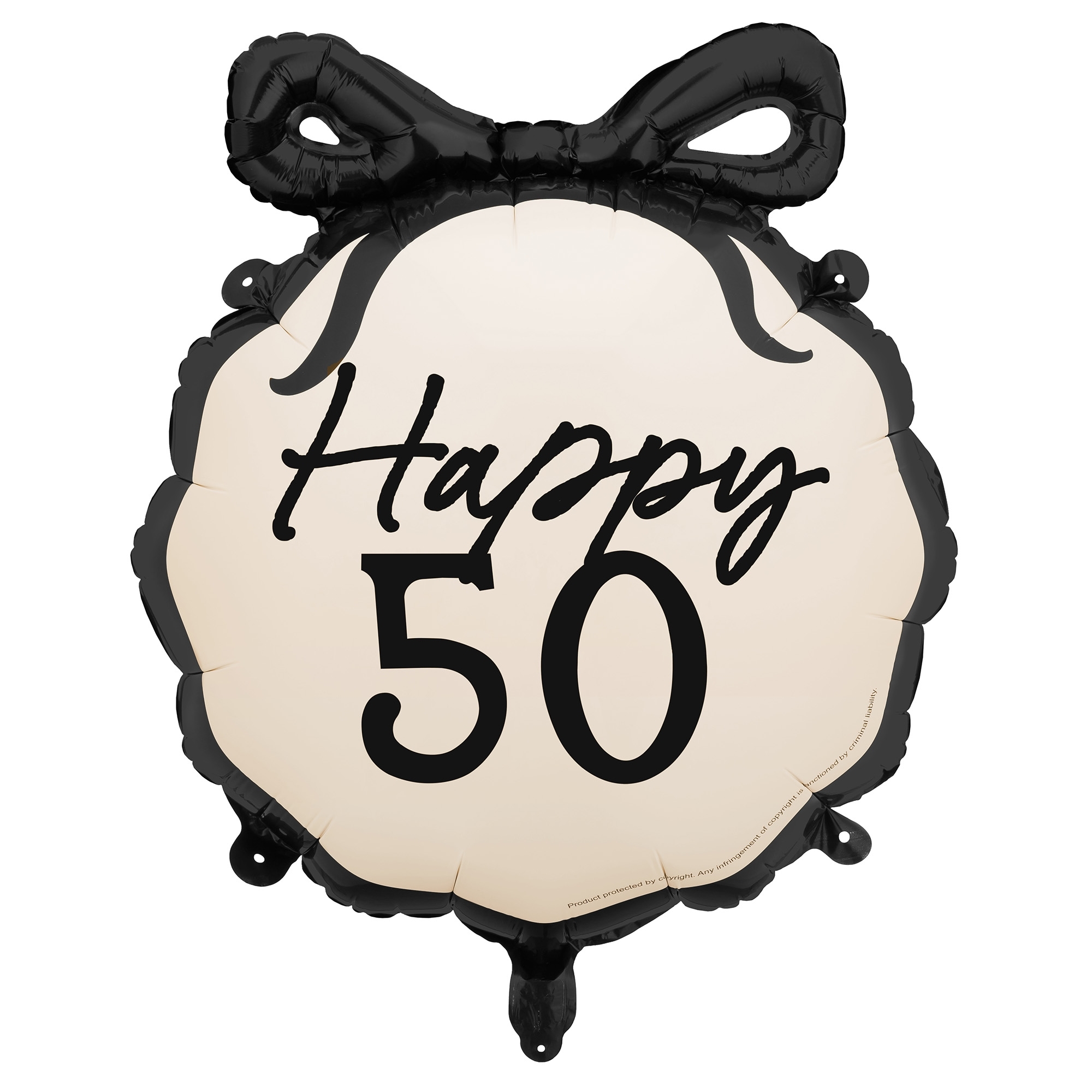 Folienballon "Happy 50." 45cm Folienballon "Happy 50." 45cm