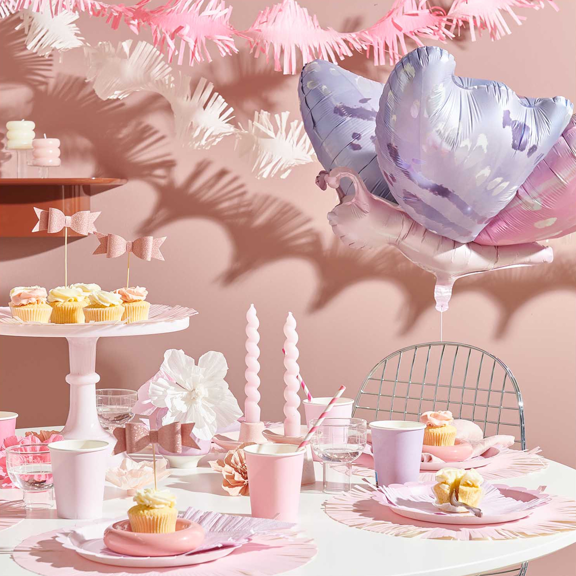 8 Pappteller Rosa Mix 23 cm 8 Pappteller Rosa Mix 23 cm