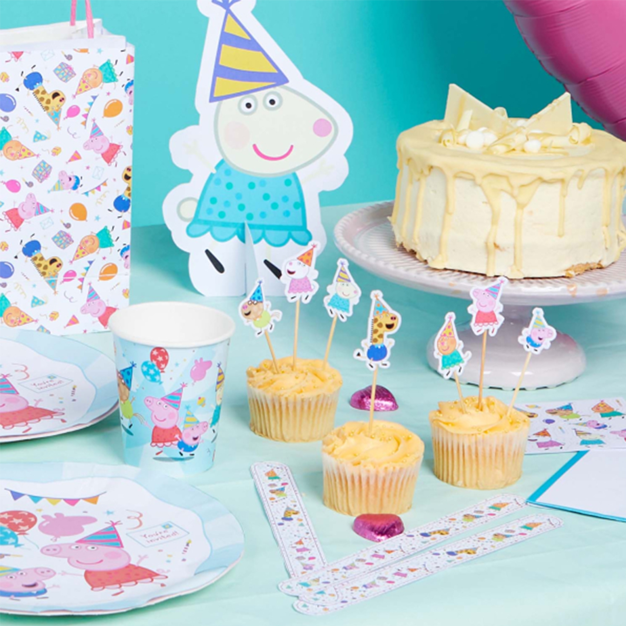 610f442ac5878871e6d98c0f6453beec6e352525 7 Mini-Figurenkerzen "Peppa Pig"