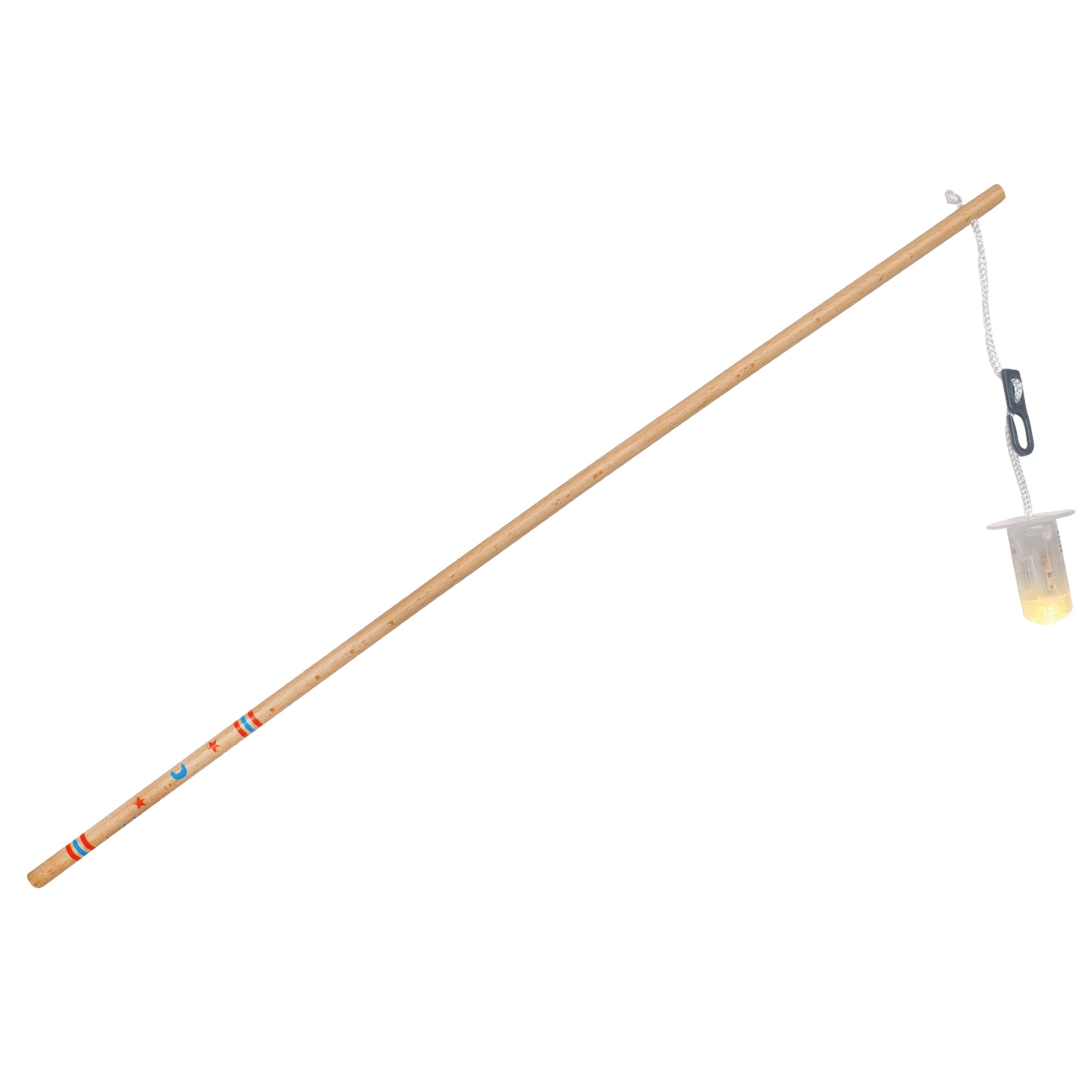 LED-Holz-Laternenstab 50 cm Rauchrohr