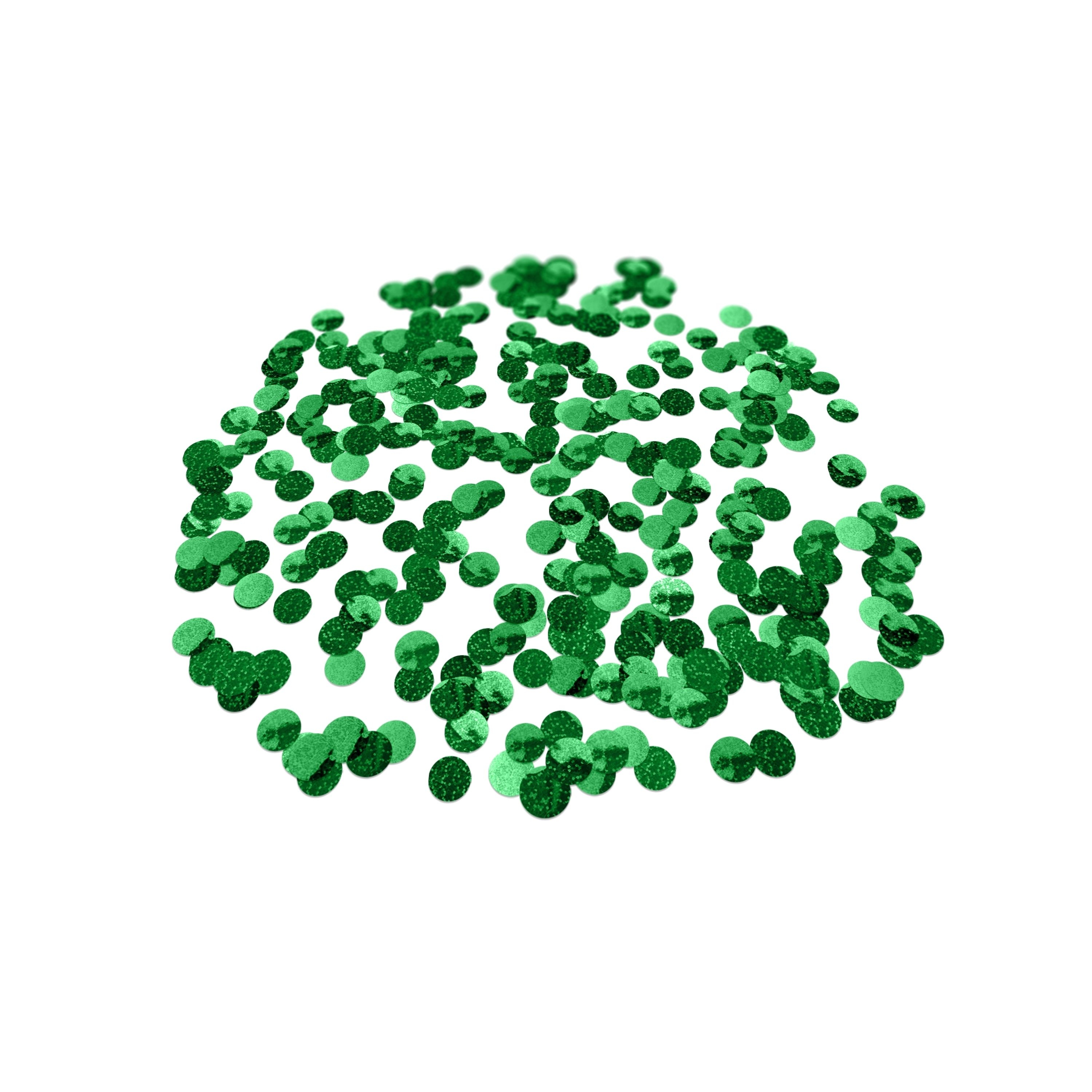 Folienkonfetti 2cm Rund 15g Holo Grün Folienkonfetti 2cm Rund 15g Holo Grün