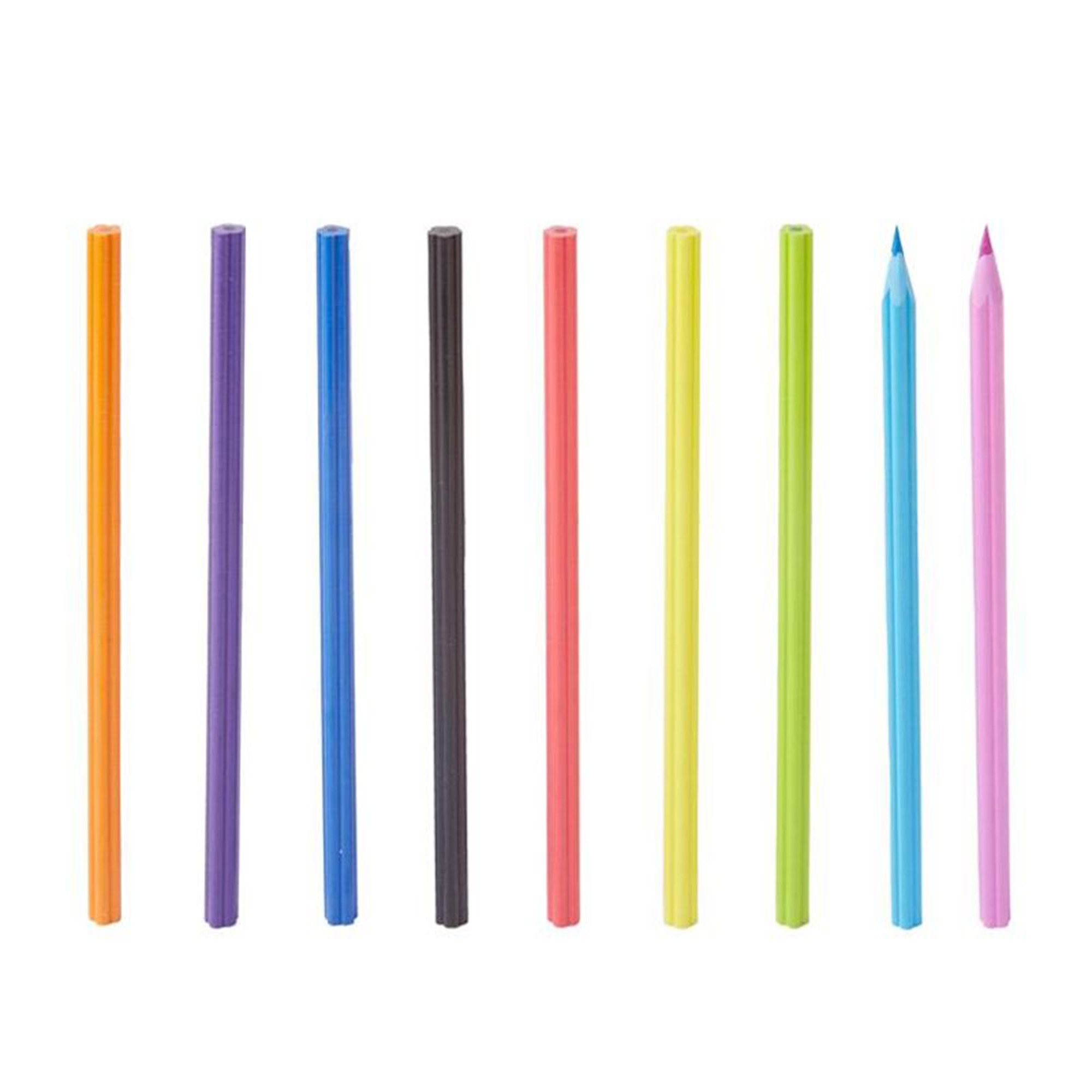 Buntstift-Set mit Anspitzer "Blume", 10 teilig