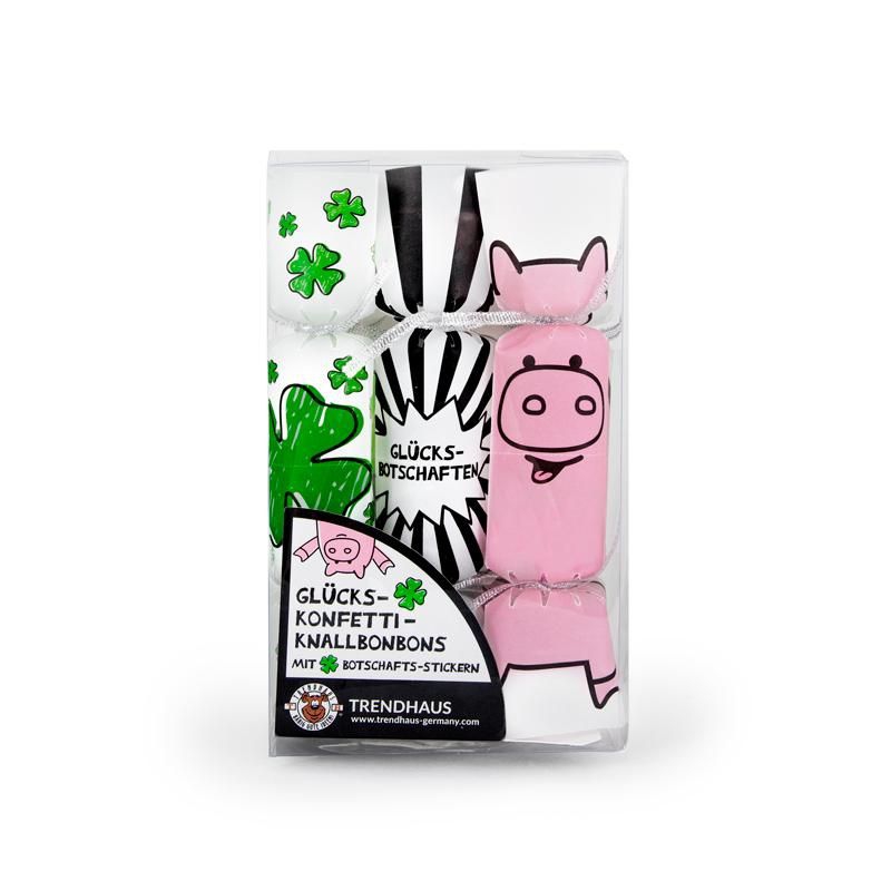 6 Knallbonbons "Glückskonfetti" 6 Knallbonbons "Glückskonfetti"