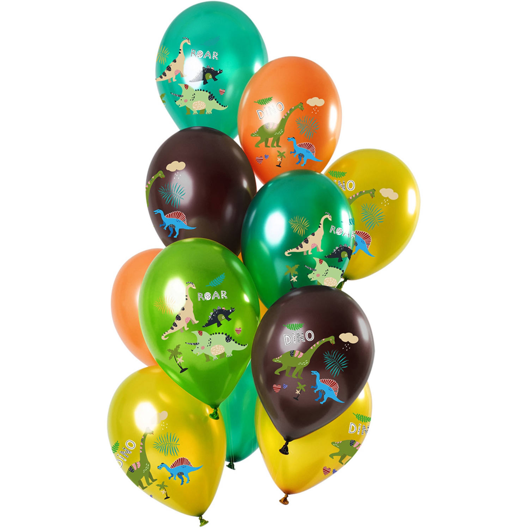 Latexballons Dino 12 Stück, Ø 33cm Ballon