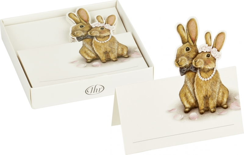 Häschen-Hochzeit - 12 Tischkarten Häschen-Hochzeit - 12 Tischkarten