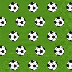 Fußball - 20 grüne Servietten