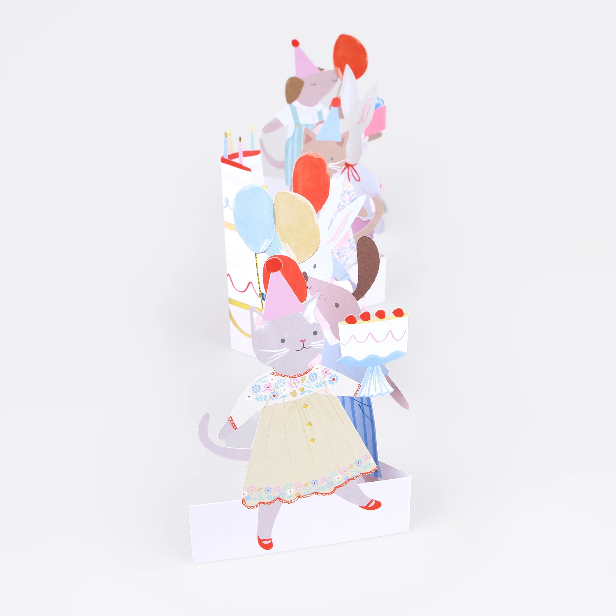 Meri Meri - Geburtstagskarte "Animal Friends" Leute, Person, Briefumschlag, Grußkarte, Post