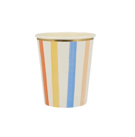 Meri Meri - 8 Pappbecher "Muster" Pastell Meri Meri - 8 Pappbecher "Muster" Pastell