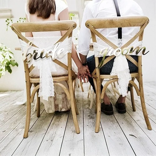 hochzeit, stühle, holzstuhl, braut stil, lasercut decor