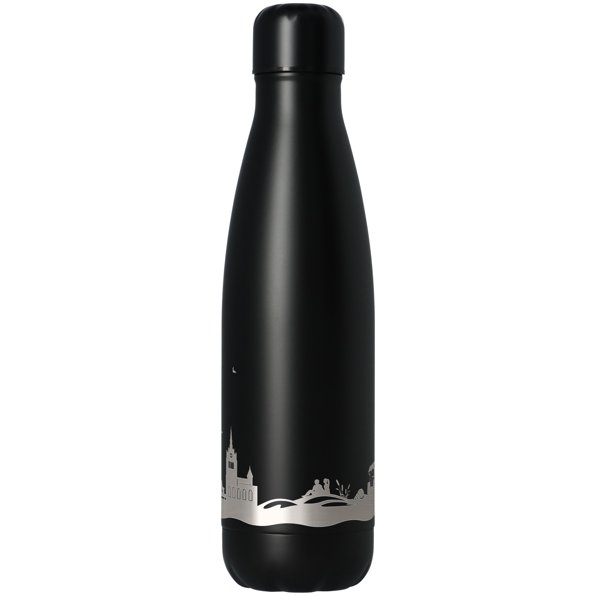 Trinkflasche Skyline Usedom Schwarz 500ml