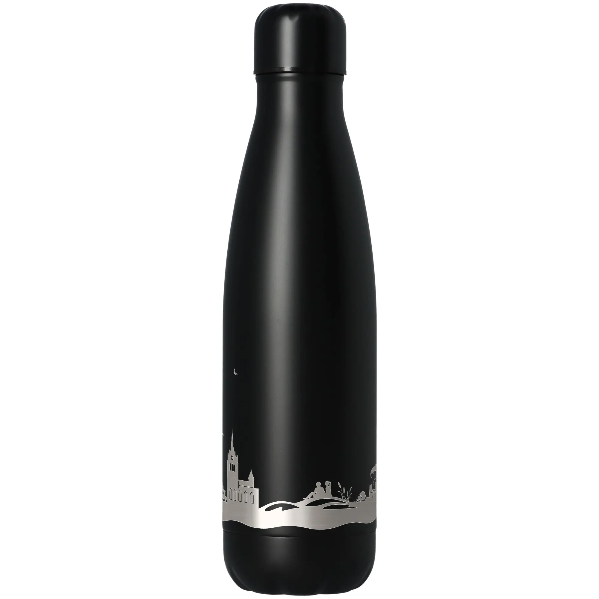 Trinkflasche Skyline Usedom Schwarz 500ml
