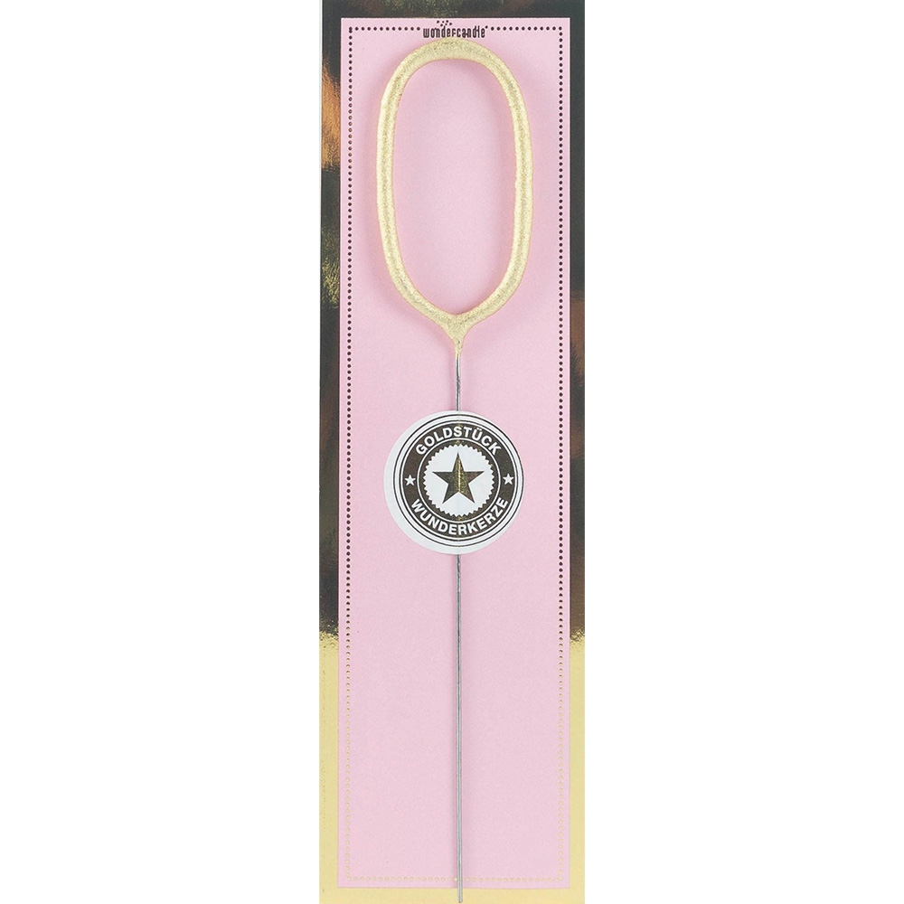 Wunderkerze Zahl 0 Gold Wunderkerze Zahl 0 Gold