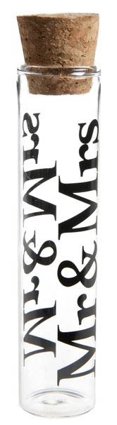 Mr & Mrs Glasfläschchen Mr & Mrs Glasfläschchen