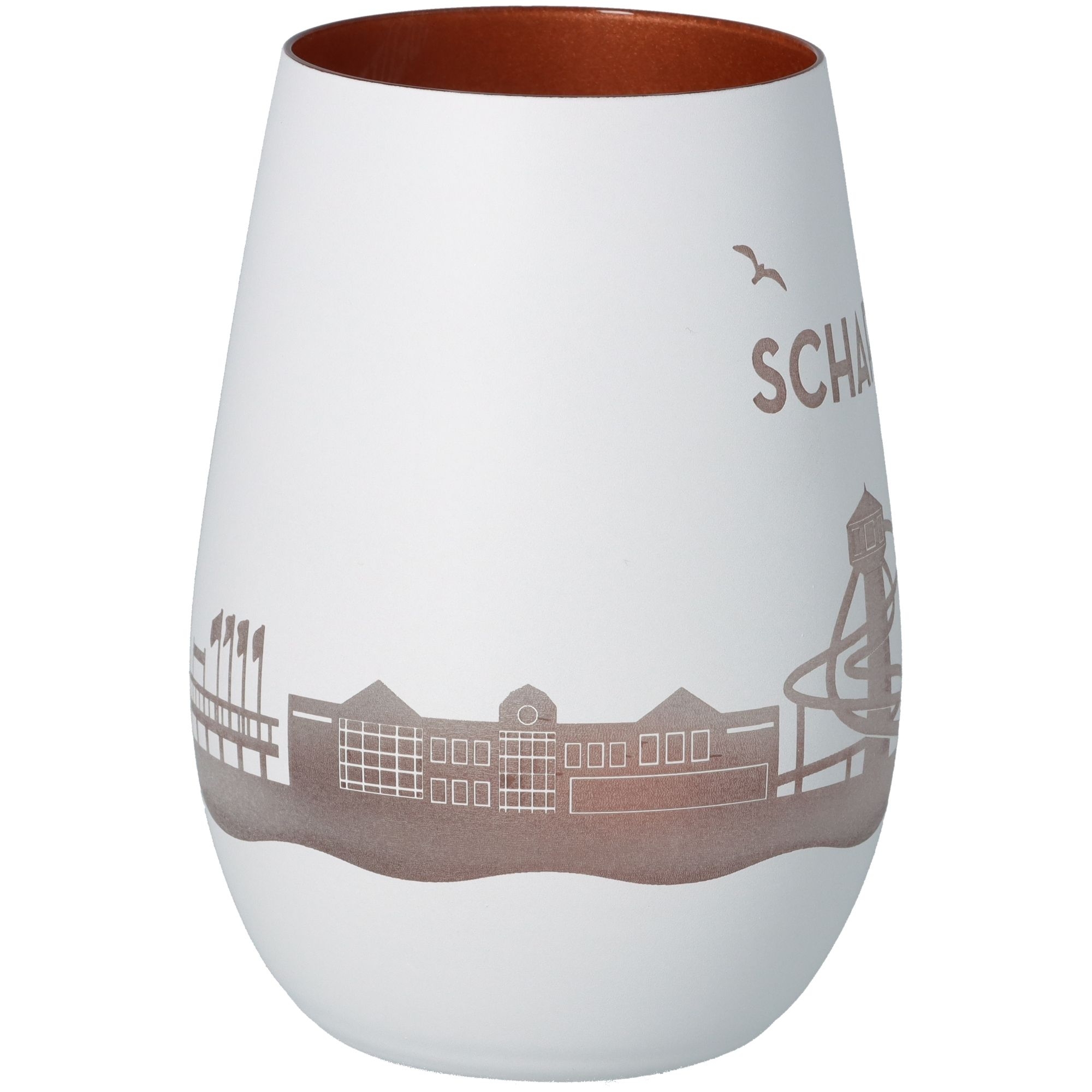 Windlicht Skyline Scharbeutz Weiß/Bronze Windlicht Skyline Scharbeutz Weiß/Bronze