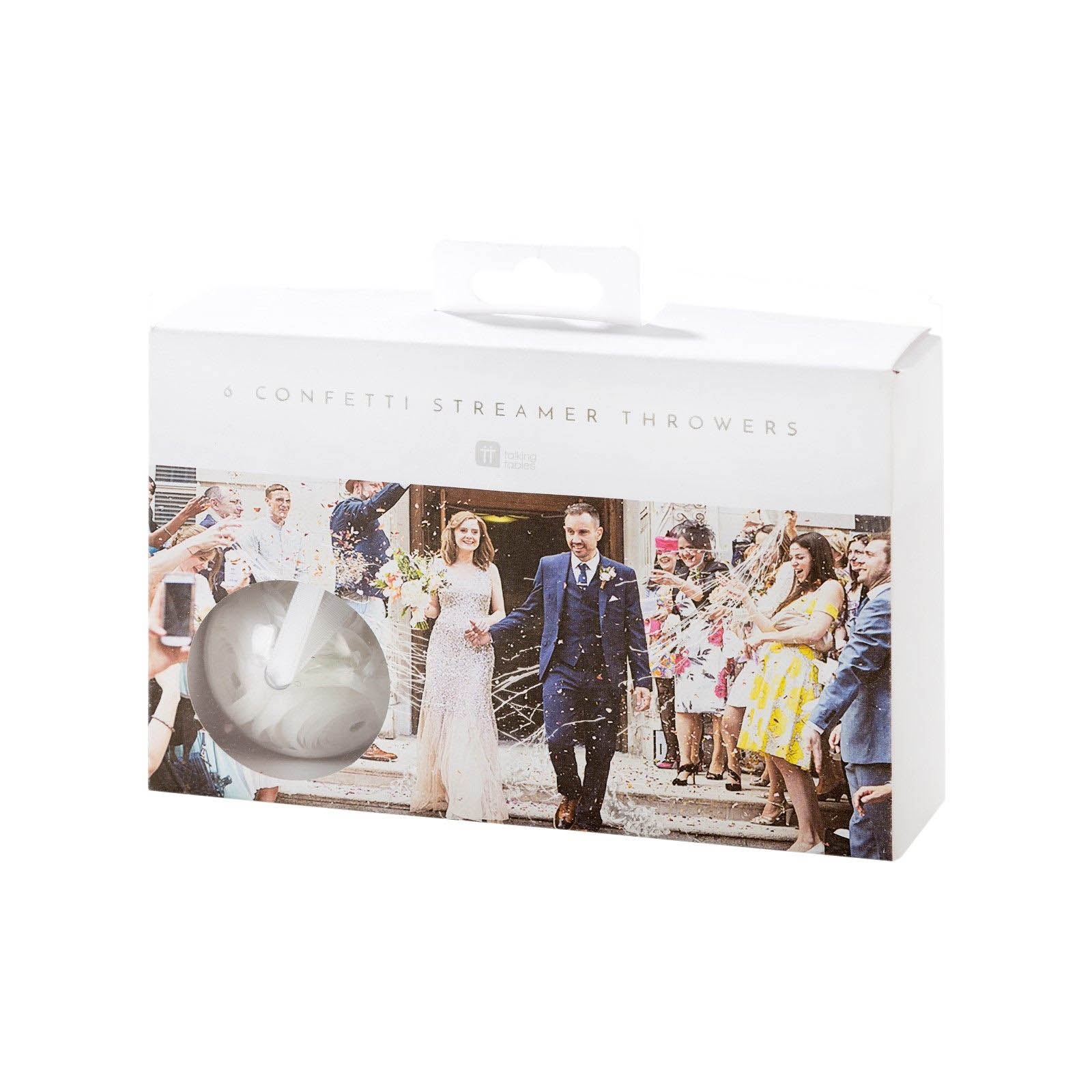 Modern Romance - 6 Konfetti Werfer Weiß Modern Romance - 6 Konfetti Werfer Weiß