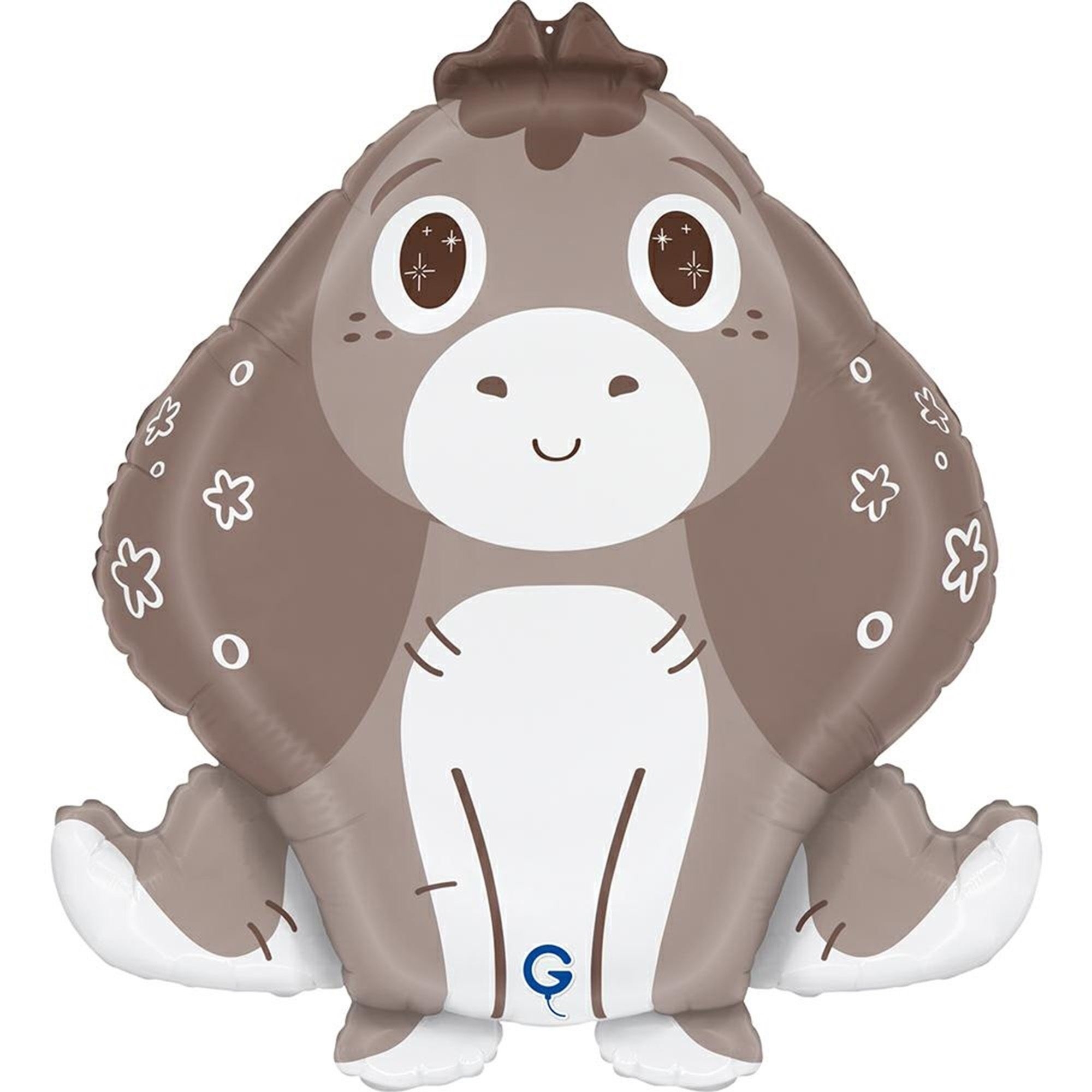 Jumbo-Luftballon, Affe, Tierballon, Farbe Braun, Kinderfeier Deco