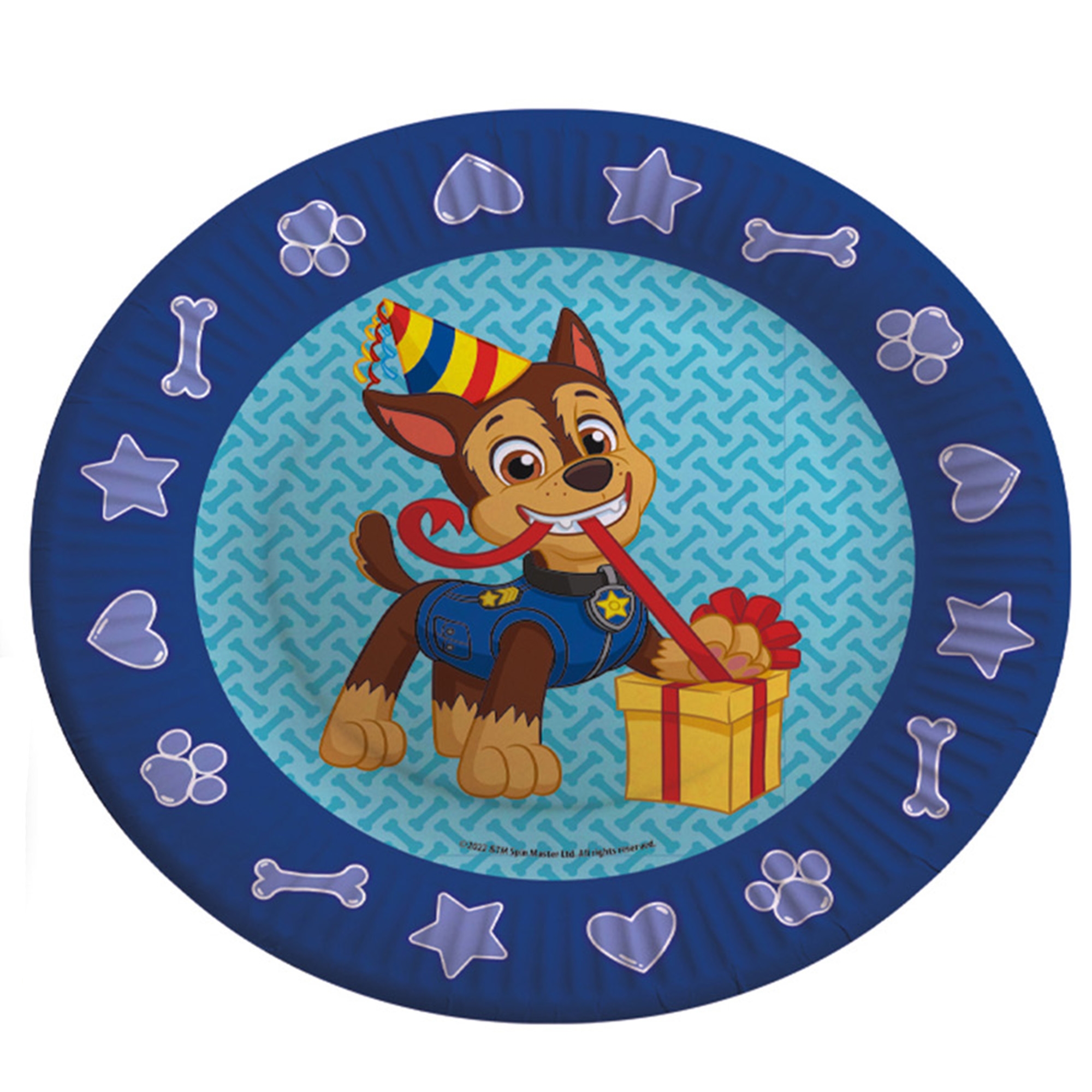 d02baf88f50aa3037bbdfac798c37a94dc73405d Paw Patrol - 6 Pappteller in Blau