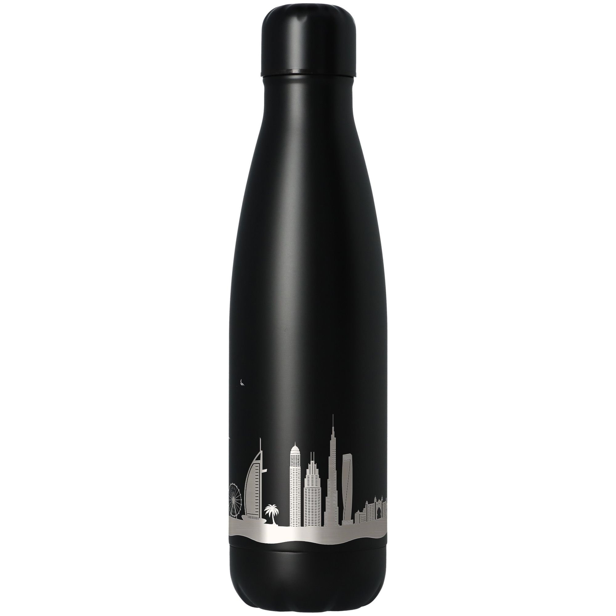 Trinkflasche Skyline Dubai Schwarz 500ml