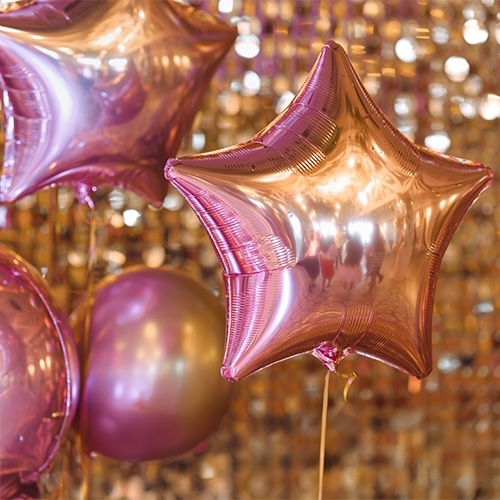 Einfarbige Folienballons