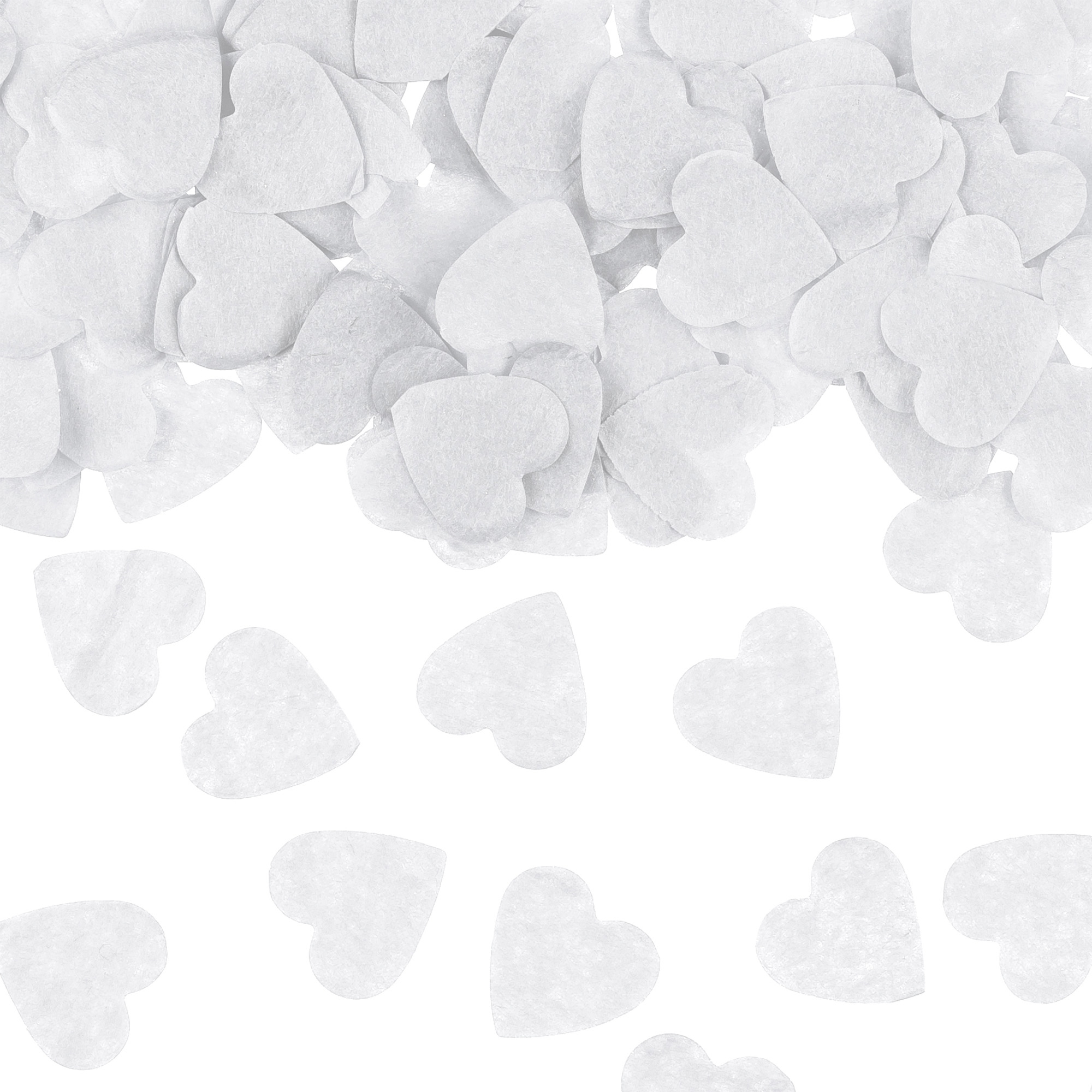 Papierkonfetti "Herzen" Weiß 15g Papierkonfetti "Herzen" Weiß 15g