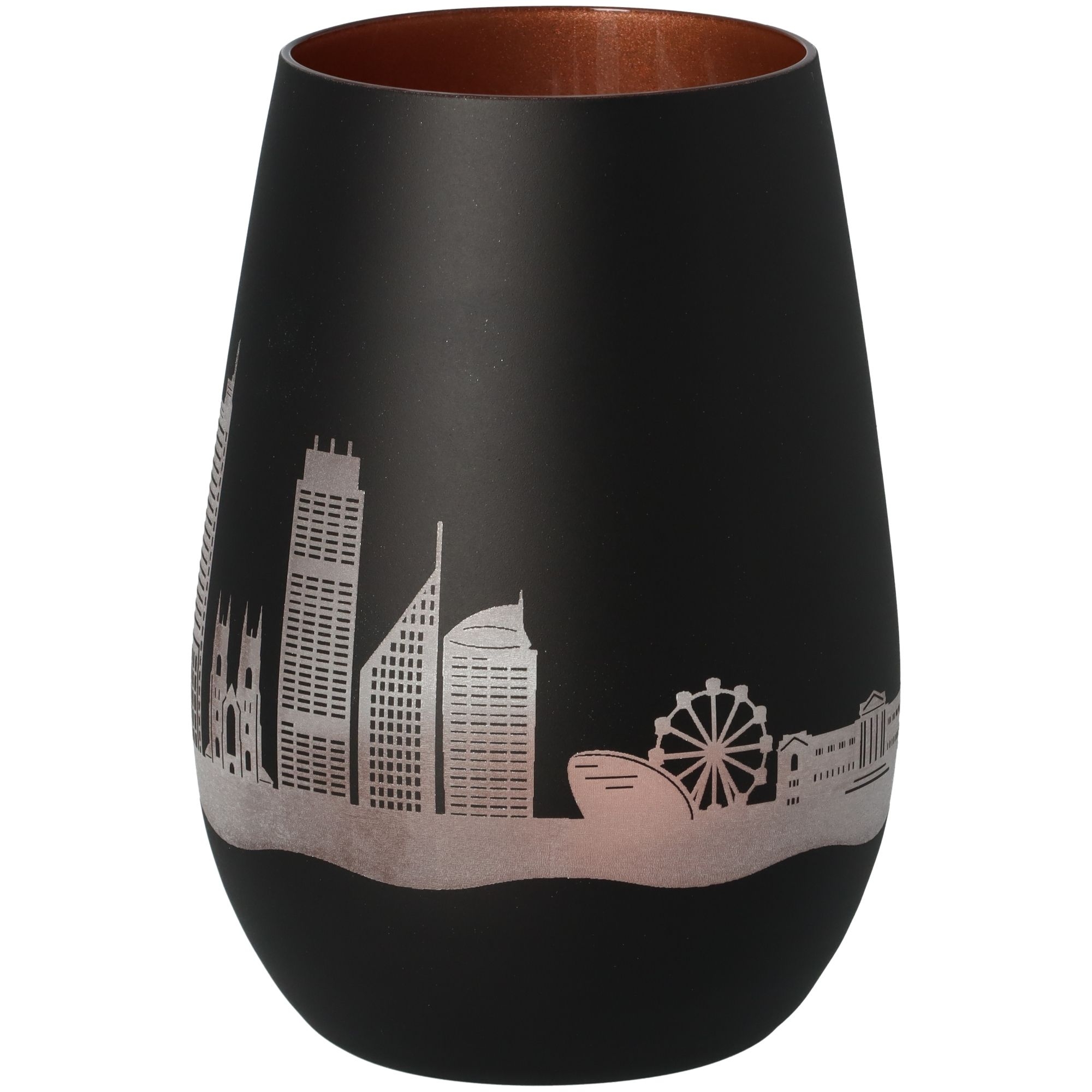 Windlicht Skyline Sydney Schwarz/Bronze Töpferei, Krug, Vase, Tasse