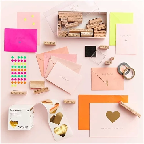 papier, briefpapier, post-its, herz, geschenke