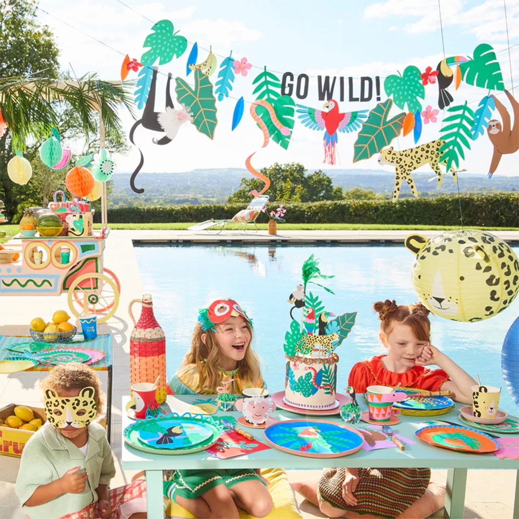 Party, Pool, Kinder, Dekoration, Tiere