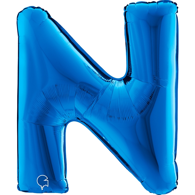 Folienballon Buchstabe N Blau 100cm Folienballon Buchstabe N Blau 100cm