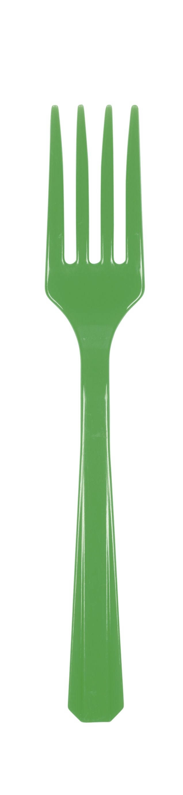 Festliches Grün - 10 Plastikgabeln Festliches Grün - 10 Plastikgabeln