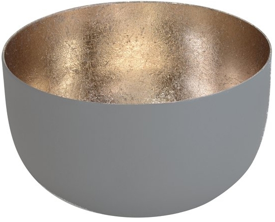 Madras Windlicht, Grau/Gold - S Madras Windlicht, Grau/Gold - S