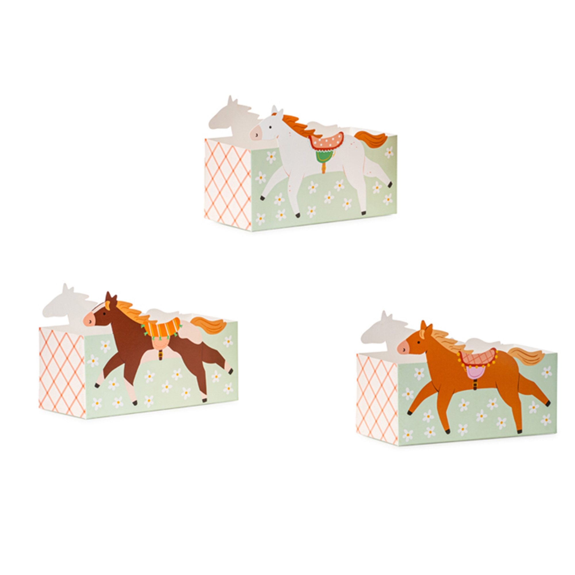 Snackboxen "Pferde" 3 Stück Snackboxen "Pferde" 3 Stück