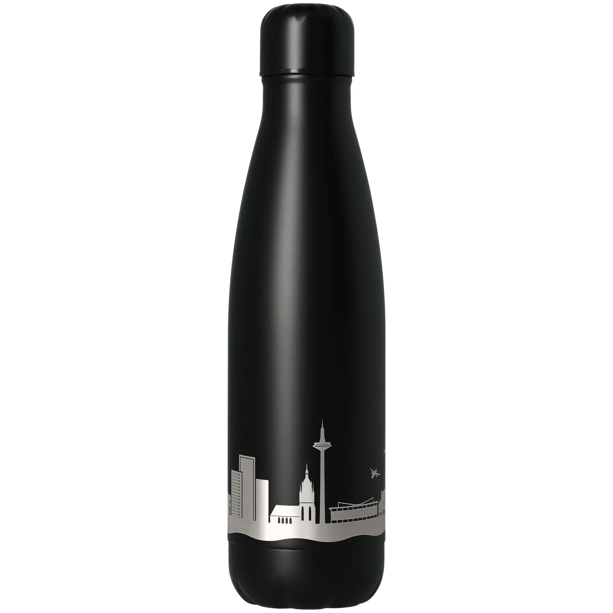 Trinkflasche Skyline Frankfurt Schwarz 500ml