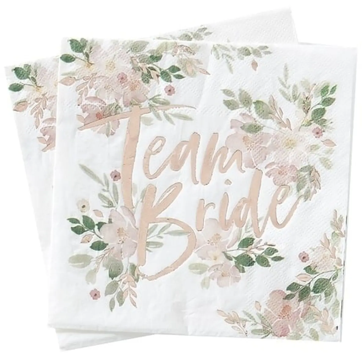 Floral Hen Party 16 Team Bride Papier Servietten 16x16cm
